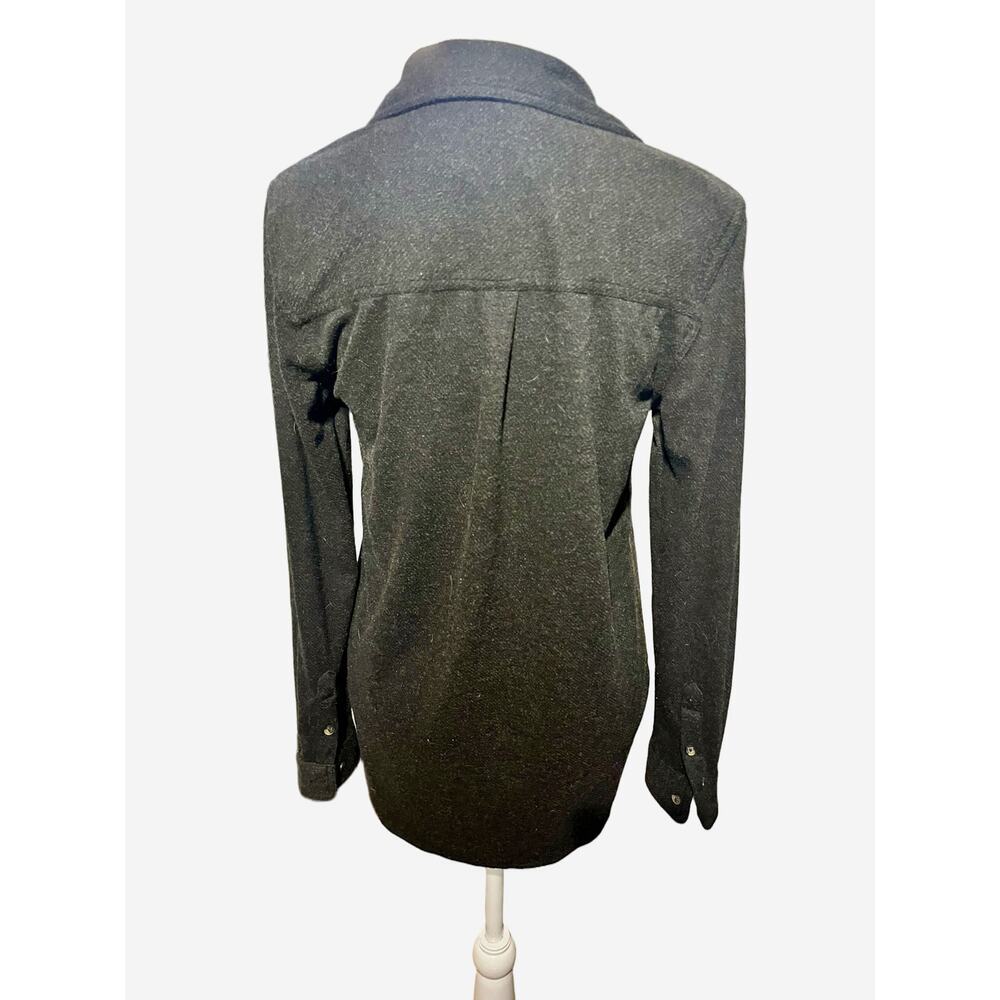 Casa Cabana Dark Gray Button Down Shacket Women's Small - Picture 2 of 5